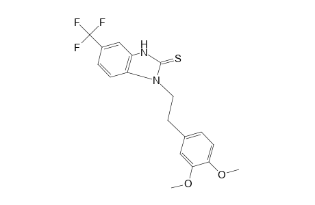 1-(3,4-dimethoxyphenethyl)-5-(trifluromethyl)-2-benzimidazolinethione