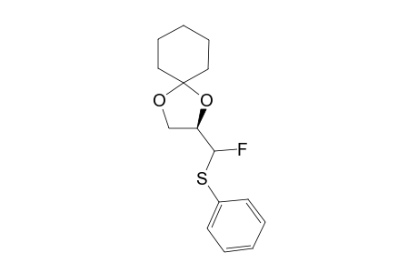 (R)-4-[FLUORO-(PHENYLTHIO)-METHYL]-2-SPIRO-CYCLOHEXYL-1,3-DIOXOLANE;LESS-POLAR-DIASTEREOMER
