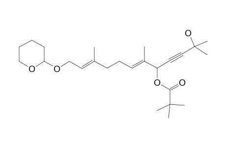 (E,E)-2,6,10-Trimethyl-5-pivaloyloxy-12-(tetrahydropyran-2-yloxy)dodeca-6,10-dien-3-yne-2-ol