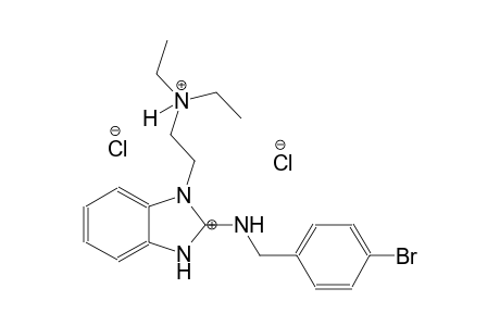 (E)-2-(2-((4-bromobenzyl)iminio)-2,3-dihydro-1H-benzo[d]imidazol-1-yl)-N,N-diethylethanaminium chloride