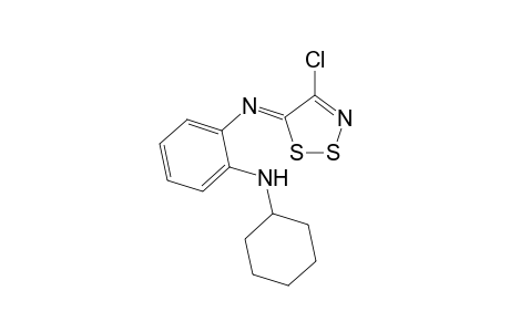 5-[N-(2-Cyclohexylamino)phenylimino]-4-chloro-5H-1,2,3-dithiazole