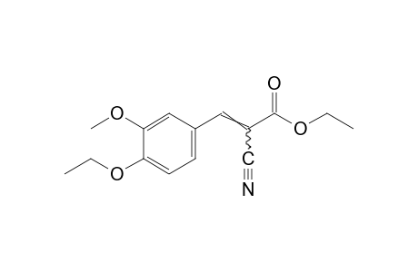 a-cyano-4-ethoxy-3-methoxycinnamic acid, ethyl ester