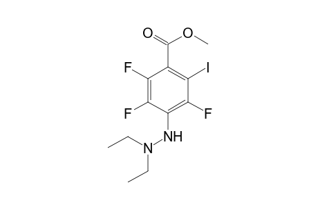 Methyl 4-(N-Diethylhydrazo)-2-iodo-3,5,6-trifluorobenzoate