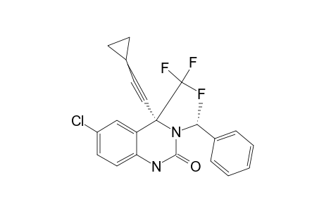 3-[(1R)-1-PHENYLETHYL]-(4S)-6-CHLORO-4-(2-CYCLOPROPYLETHYNYL)-4-(TRIFLUOROMETHYL)-1,3,4-TRIHYDROQUINAZOLIN-2-ONE