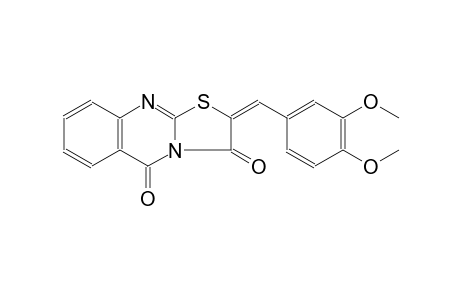 2-(3,4-dimethoxybenzylidene)-5H-[1,3]thiazolo[2,3-b]quinazoline-3,5(2H)-dione