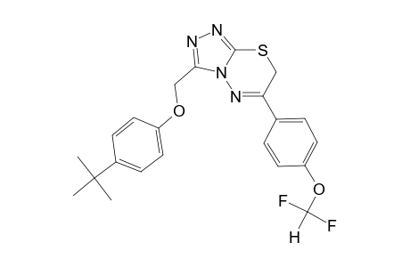 6-[4-[bis(fluoranyl)methoxy]phenyl]-3-[(4-tert-butylphenoxy)methyl]-7H-[1,2,4]triazolo[3,4-b][1,3,4]thiadiazine