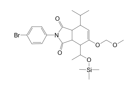 2-(p-Bromophenyl)-4-isopropyl-6-(methoxymethoxy)-7-(1-(trimethylsiloxy)ethyl)-4,4a,7,7a-tetrahydroisoindoline