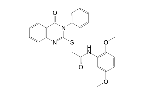 acetamide, 2-[(3,4-dihydro-4-oxo-3-phenyl-2-quinazolinyl)thio]-N-(2,5-dimethoxyphenyl)-