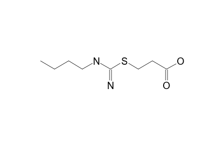 3-[N-butylamidino)thio]propionic acid