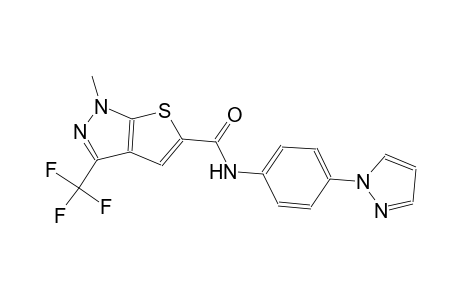 1H-thieno[2,3-c]pyrazole-5-carboxamide, 1-methyl-N-[4-(1H-pyrazol-1-yl)phenyl]-3-(trifluoromethyl)-