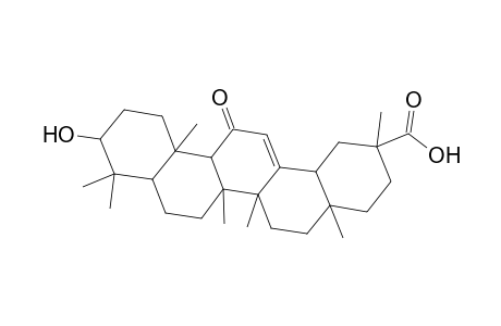 (3.beta.,20.beta.)-3-Hydroxy-11-oxoolean-12-en-29-oic acid