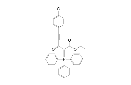 Ethyl 5-(4-chlorophenyl)-3-oxo-2-triphenylphosphoranylidenepent-4-ynoate