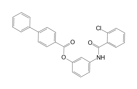 3-[(2-Chlorobenzoyl)amino]phenyl [1,1'-biphenyl]-4-carboxylate