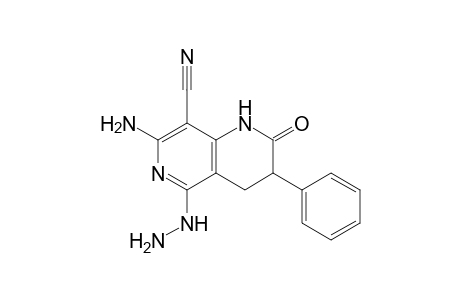 7-Amino-8-cyano-5-hydrazino-3,4-dihydro-3-phenyl-1,6-naphthyridin-2(1H)-one