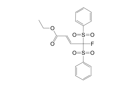 (TRANS)-4,4-BIS-(BENZENESULFONYL)-4-FLUORO-BUT-2-ENOIC-ACID-ETHYLESTER