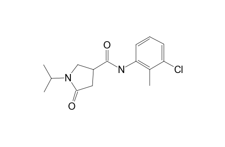 1-Isopropyl-5-oxo-pyrrolidine-3-carboxylic acid (3-chloro-2-methyl-phenyl)-amide