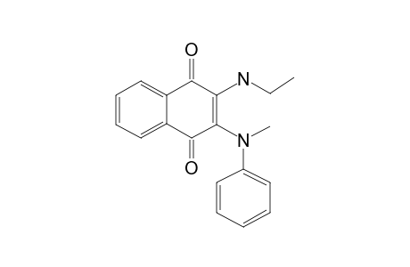 2-Ethylamino-3-methyl(phenyl)amino-1,4-naphthoquinone