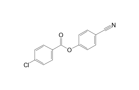 4-Chlorobenzoic acid, 4-cyanophenyl ester