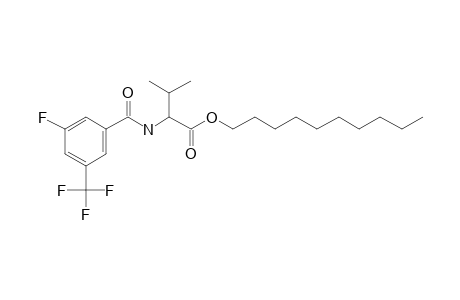 L-Valine, N-(3-fluoro-5-trifluoromethylbenzoyl)-, decyl ester