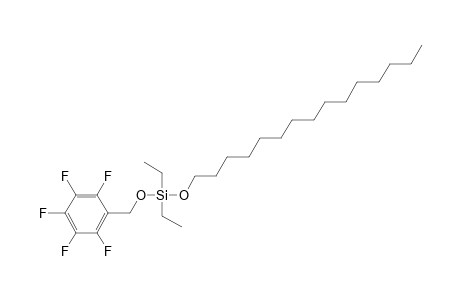 Silane, diethylpentadecyloxy(pentafluorobenzyloxy)-