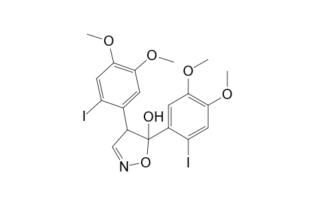 4,5-Bis(4,5-dimethoxy-2-iodophenyl)-5-hydroxy-2-isoxazoline