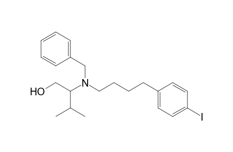 N-Benzyl-N-[4-(4-iodophenyl)butyl]-N-(1-hydroxy-3-methylbut-2-yl)amine