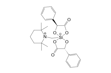 (DELTA,S,S)-BIS-[MANDELATO-(2-)-O(1),O(2)]-[(2,2,6,6-TETRAMETHYLPIPERIDINIO)-METHYL]-SILICATE;MAJOR-ISOMER