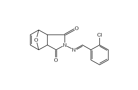 N-[(o-chlorobenzylidene)amino]-7-oxabicyclo[2.2.1]hept-5-ene-2,3-dicarboximide