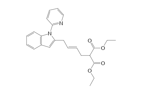 Diethyl (E)-2-{4-[1-(pyridin-2-yl)-1H-indol-2-yl]but-2-en-1-yl}malonate