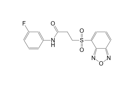 propanamide, 3-(2,1,3-benzoxadiazol-4-ylsulfonyl)-N-(3-fluorophenyl)-