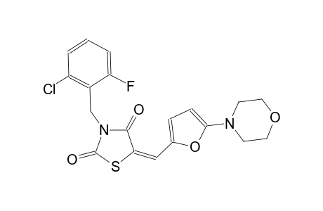 (5E)-3-(2-chloro-6-fluorobenzyl)-5-{[5-(4-morpholinyl)-2-furyl]methylene}-1,3-thiazolidine-2,4-dione