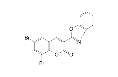 3-(2-benzoxazolyl)-6,8-dibromocoumarin
