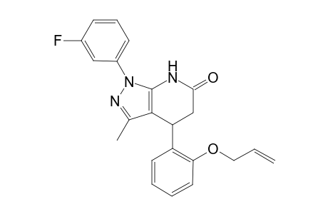 6H-pyrazolo[3,4-b]pyridin-6-one, 1-(3-fluorophenyl)-1,4,5,7-tetrahydro-3-methyl-4-[2-(2-propenyloxy)phenyl]-