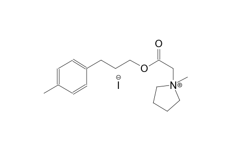 pyrrolidinium, 1-methyl-1-[2-[3-(4-methylphenyl)propoxy]-2-oxoethyl]-, iodide