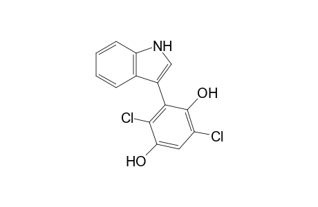 3,6-Dichloro-2-(3-indolyl)hydroquinone