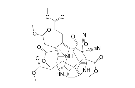 1,14-(2,2-Dicyanopropane-1,3-diyl)-2,7,12-tris(2-meo-carbonylet)-3,8,13-tris(meo-carbonylme)-10,15,16,17-tet-H-tripyrrin