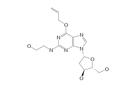 6-O-allyl-2'-deoxy-2-N-(2-hydroxyethyl)guanosine