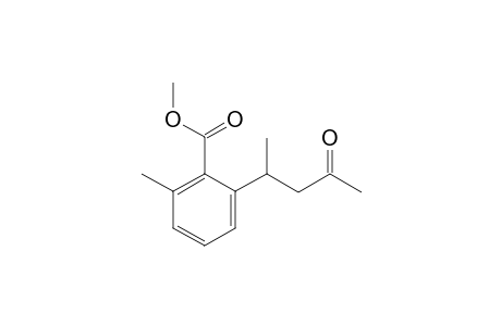 methyl 2-methyl-6-(4-oxopentan-2-yl)benzoate