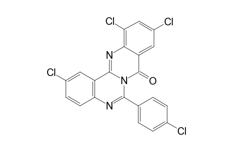 6-(p-Chlorophenyl)-2,10,12-trichloro-quinazolino[4,3-b]quinazolin-8-one