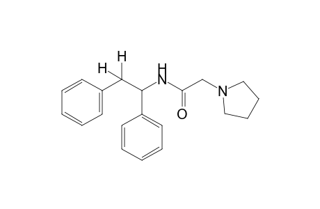 N-(1,2-diphenylethyl)-1-pyrrolidineacetamide