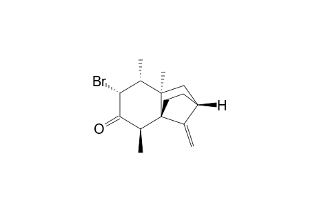 2H-2,4a-Methanonaphthalen-6(5H)-one, 7-bromohexahydro-5,8,8a-trimethyl-9-methylene-, (2.alpha.,4a.alpha.,5.beta.,7.alpha.,8.alpha.,8a.alpha.)-(-)-