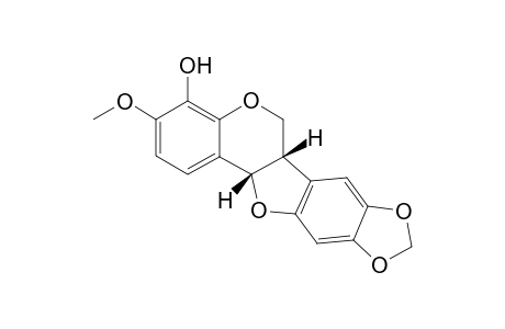 4-Hydroxy-3-methoxy-8,9-(methylenedioxy)-pterocarpan