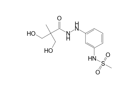 Propanoic acid, 3-hydroxy-2-(hydroxymethyl)-2-methyl-, 2-[3-[(methylsulfonyl)amino]phenyl]hydrazide