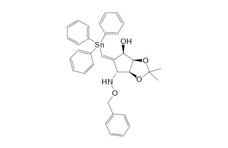 (3aR,4R,5E,6R,6aS)-2,2-dimethyl-6-(phenylmethoxyamino)-5-(triphenylstannylmethylidene)-3a,4,6,6a-tetrahydrocyclopenta[d][1,3]dioxol-4-ol