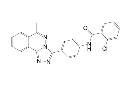 2-chloro-N-[4-(6-methyl[1,2,4]triazolo[3,4-a]phthalazin-3-yl)phenyl]benzamide