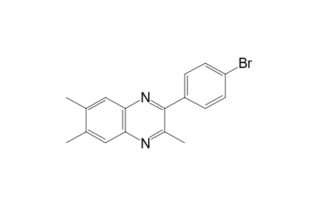 3-(p-bromophenyl)-2,6,7-trimethylquinoxaline