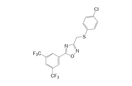 3-{[(p-CHLOROPHENYL)THIO]METHYL}-5-(alpha,alpha,alpha,alpha',alpha',alpha'-HEXAFLUORO-3,5-XYLYL)-1,2,4-OXADIAZOLE