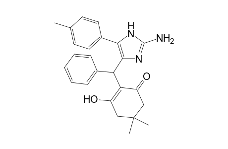 2-((2-Amino-5-(p-tolyl)-1H-imidazol-4-yl)(phenyl)methyl)-3-hydroxy-5,5-dimethylcyclohex-2-enone