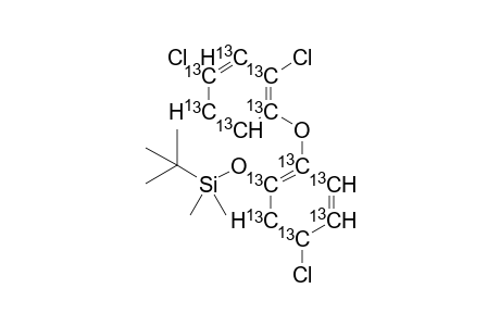 tert-butyl-[5-chloro-2-(2,4-dichloro(1,2,3,4,5,6-^{13}C_{6})cyclohexa-1,3,5-trien-1-yl)oxy-(1,2,3,4,5,6-^{13}C_{6})cyclohexa-1,3,5-trien-1-yl]oxy-dimethyl-silane