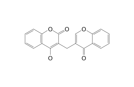 4-Hydroxy-3-(4-oxo-4H-1-benzopyran-3-yl)methylcoumarin